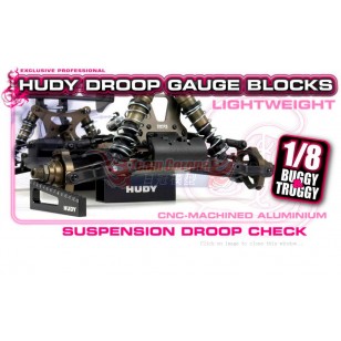 HUDY 107704 Chassis Droop Gauge Support Blocks 30mm for 1/8 Off-road - LW(2)